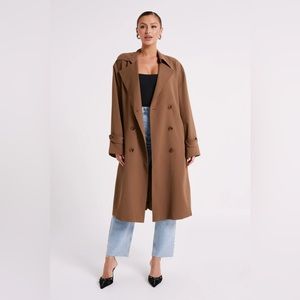 NWT MESHKI BROWN TRENCH COAT
